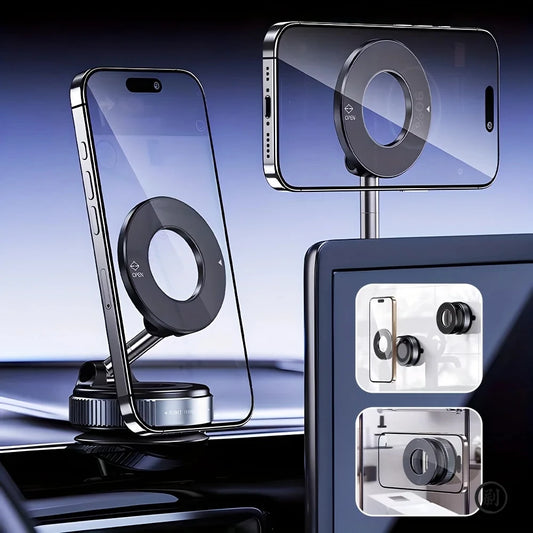 Magnetic Car Phone Holder 360° Rotation - Universal Foldable Mount